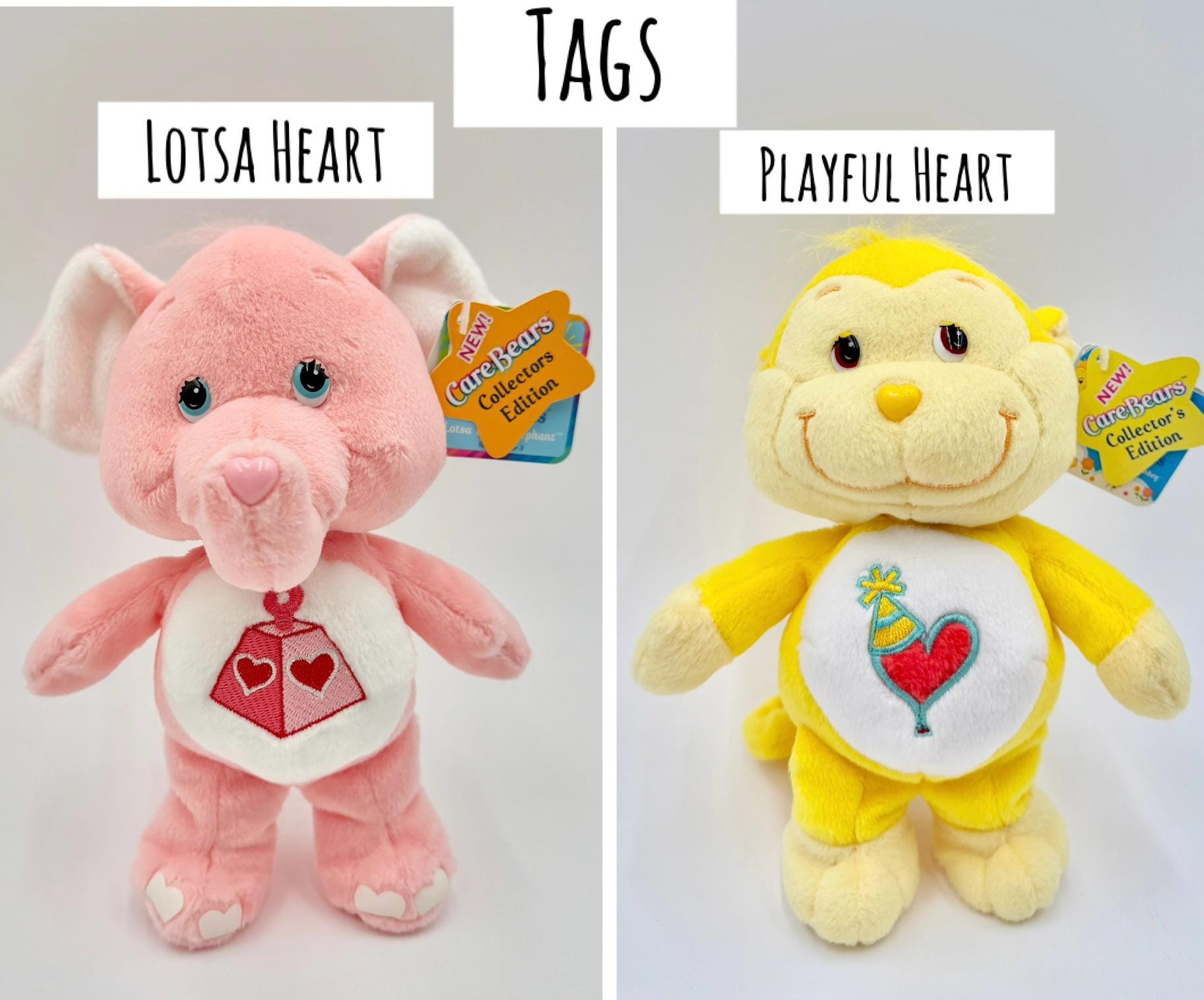 Vintage 2000s 8-9 Inch Plush Care Bear Cousins Carlton Cards, 20th