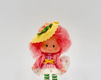 Muñeca vintage Kenner de 1985 Strawberry Shortcake Peach Blush Party Pleaser n.° 29190
