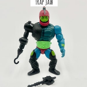 Vintage 1980s Mattel He-Man Masters of The Universe Action Figures Trap Jaw