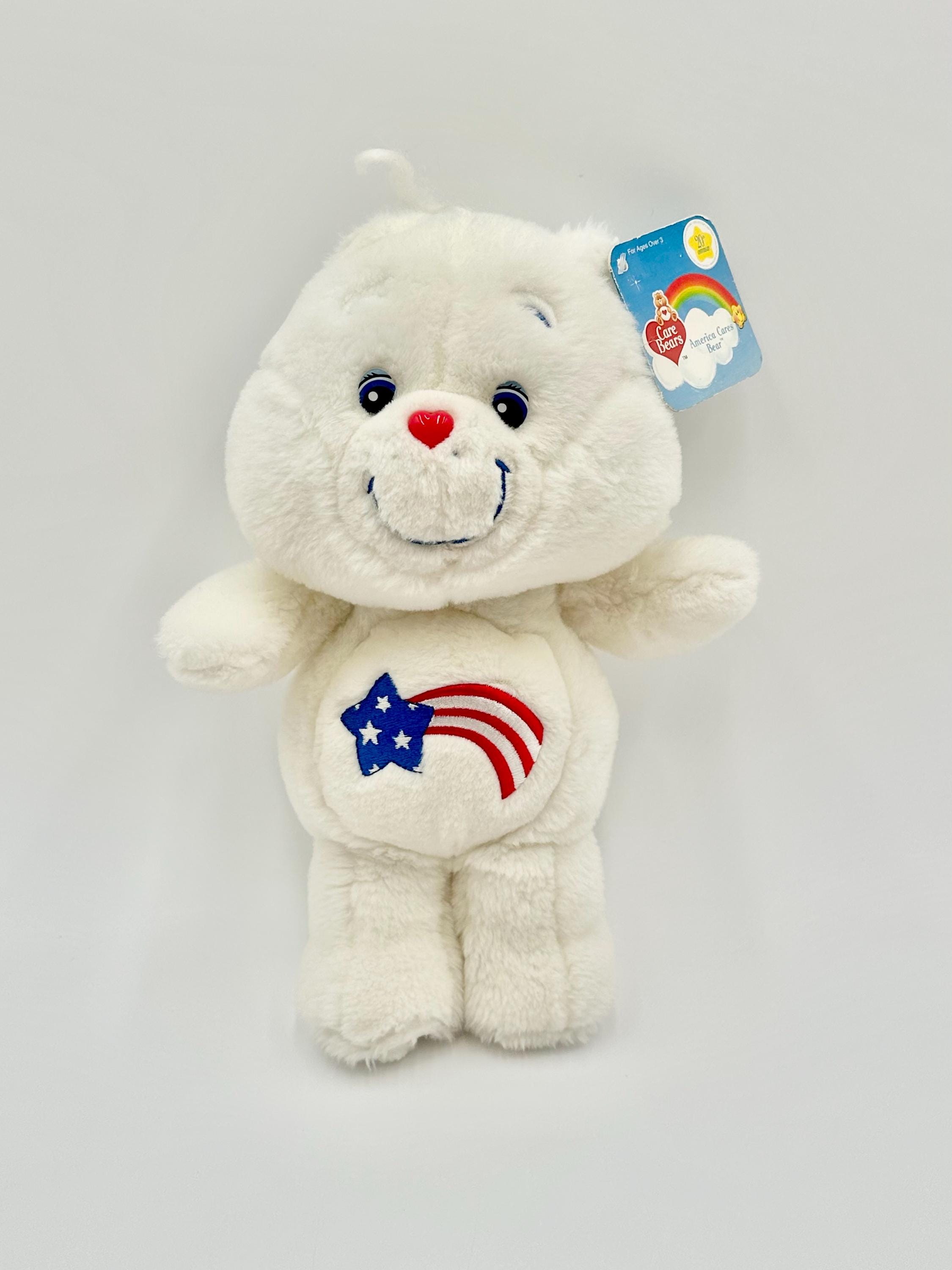 Vintage 2002 20th Anniversary Care Bear America Cares With Tag 13