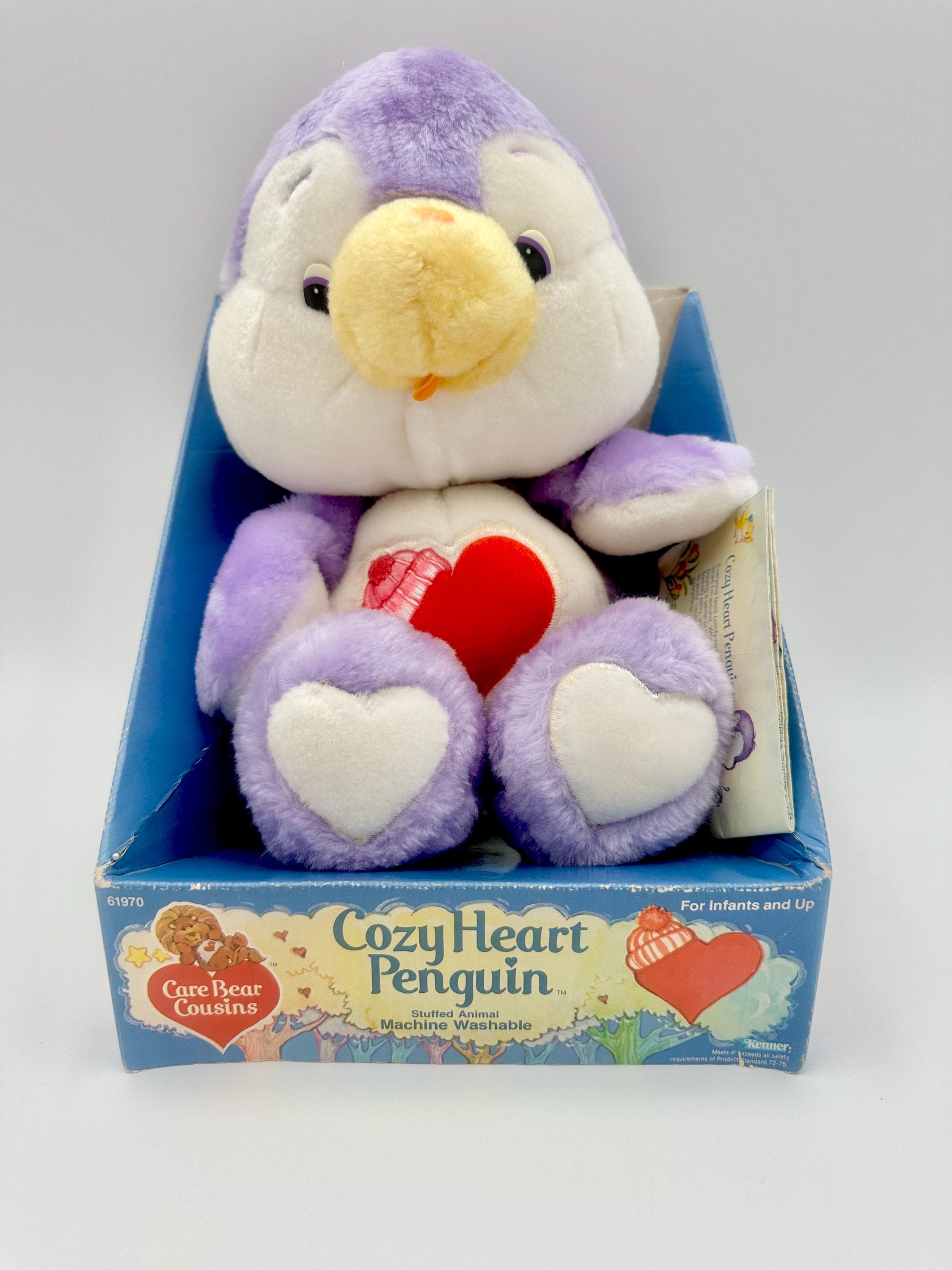 Vintage Kenner 1984 13 Inch Care Bear Cousin Cozy Heart Penguin