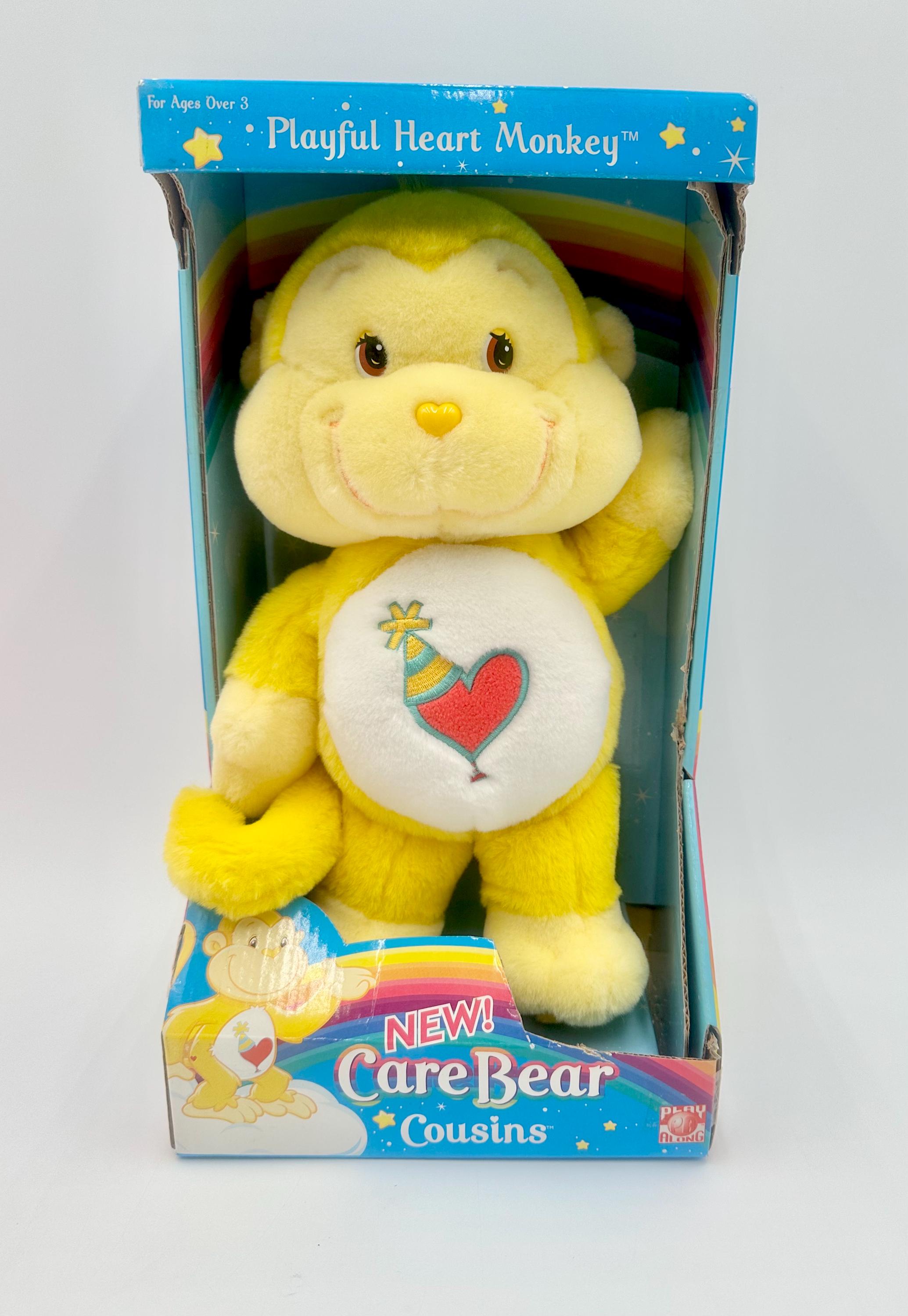 Vintage 13 Inch 2004 Care Bear Cousin Playful Heart Monkey New in