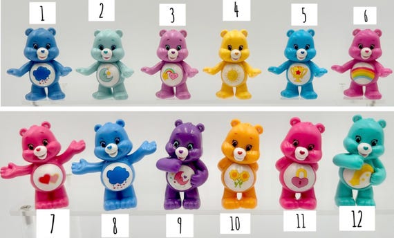 2000年代初頭のヴィンテージ ケアベアとケアベアカズンズ PVC