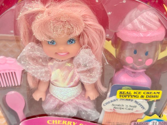 Cherry Merry Muffin Playset 1989 Vintage: Pour & Chill, Snack N Serve + Banancy