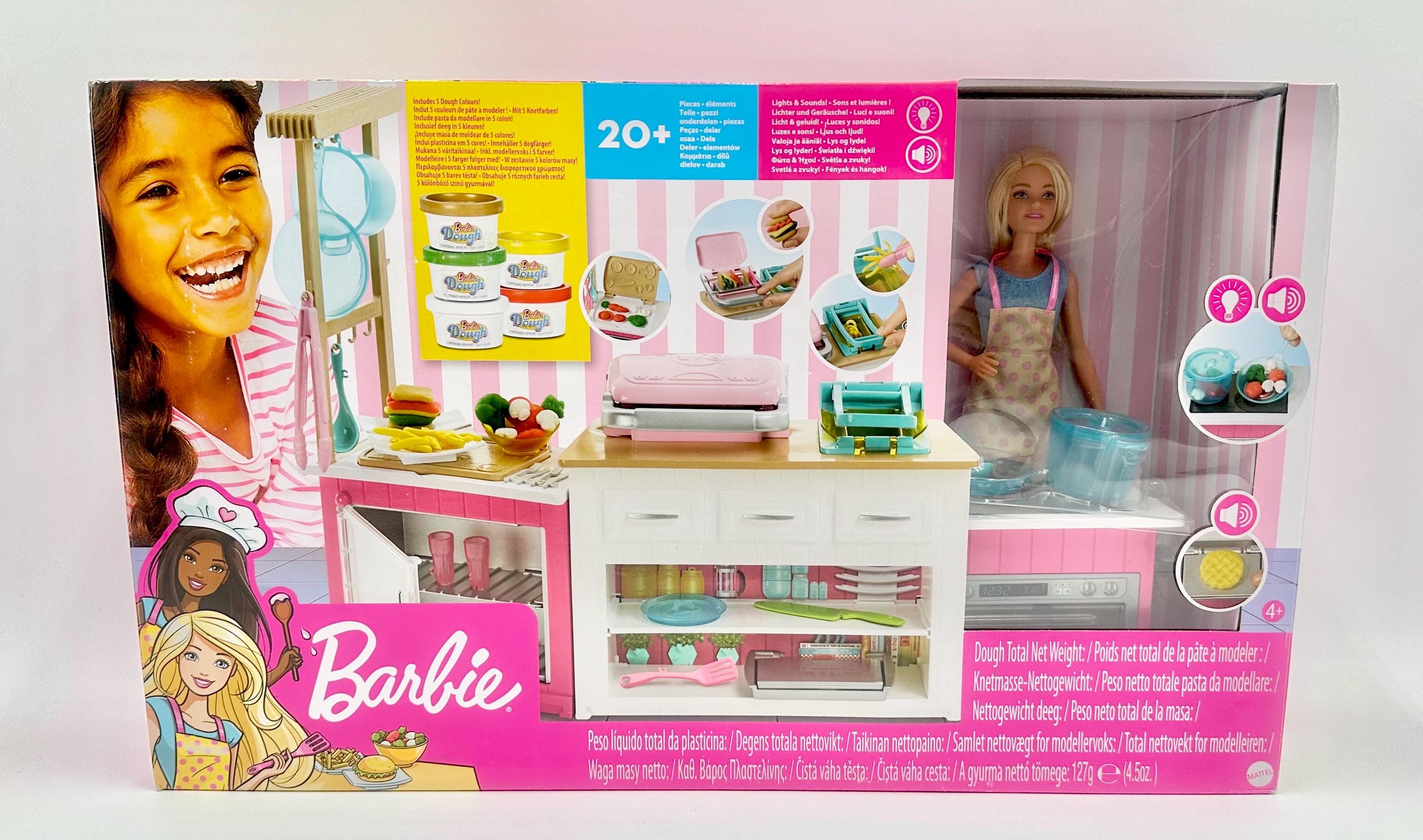 2018 Lights and Sounds Barbie Ultimate Kitchen Playset With Barbie