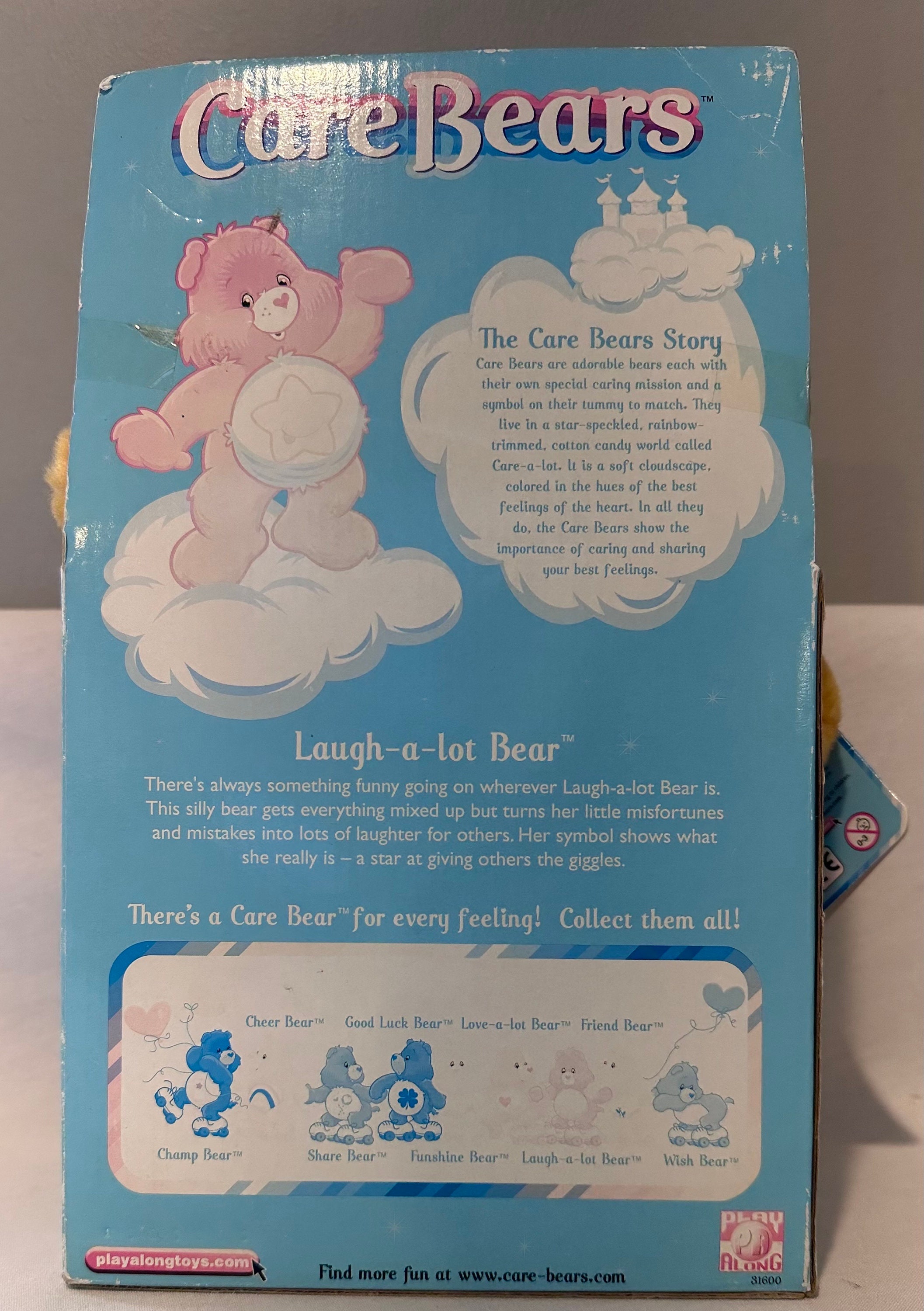 Vintage 2003 Play Along 13 Inch Laugh-a-lot Care Bear/vhs