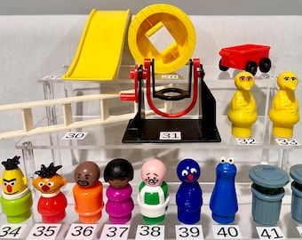 Vintage Fisher Price Little People/some Playskool Sesame Street