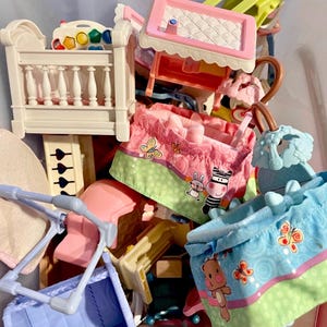 Acessórios vintage Fisher-Price Loving Family para crianças/berçário nº 1