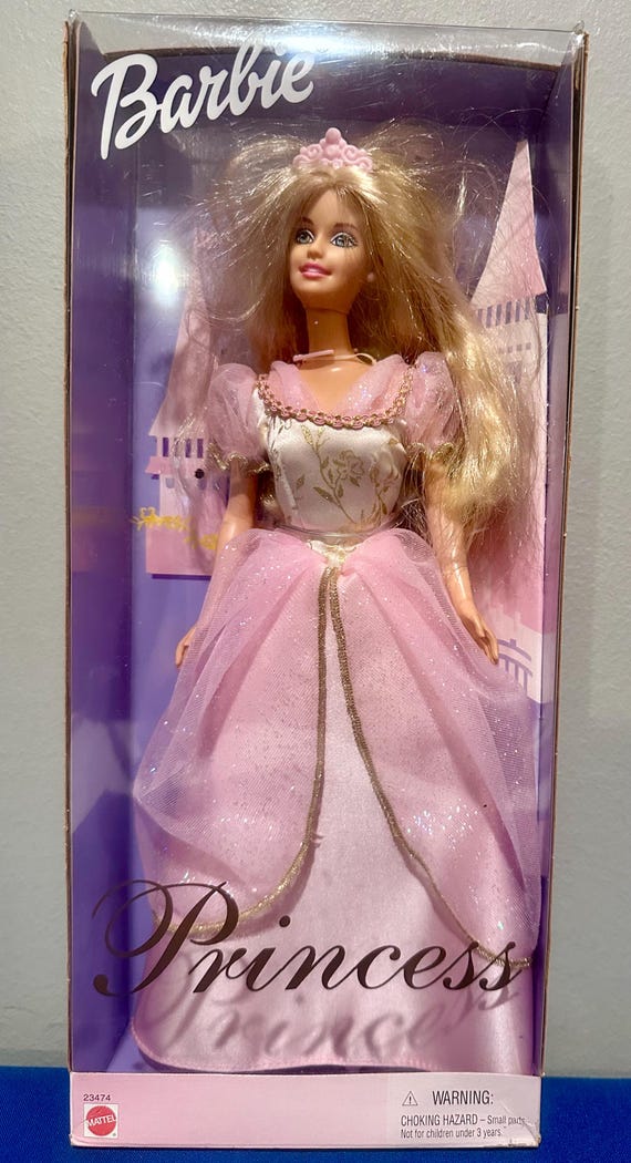 Vintage 1999 Mattel Princess Barbie New in Box No.23474 - Etsy Norway