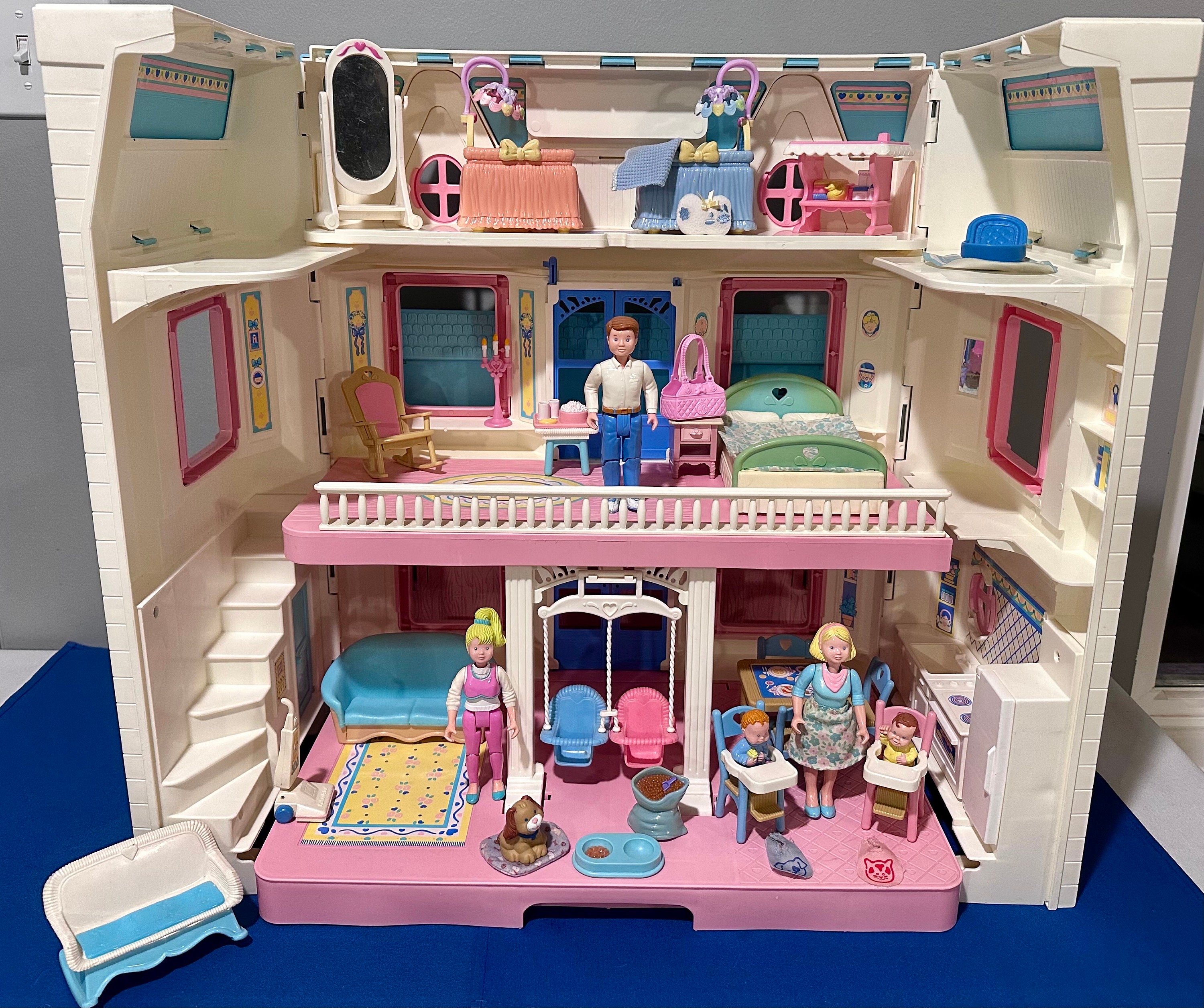 Vintage Fisher price Dream Dollhouse Furnished 37 Piece Set Etsy India