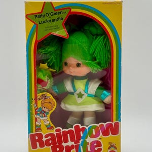 Figurine Rainbow Brite 20cm - Patty O'Green & Lucky - Avec CD-Rom - Toy Play