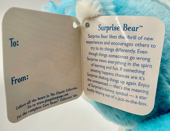 Vintage 2002 Carlton Cards 13 Inch Surprise Bear With Tags - Etsy