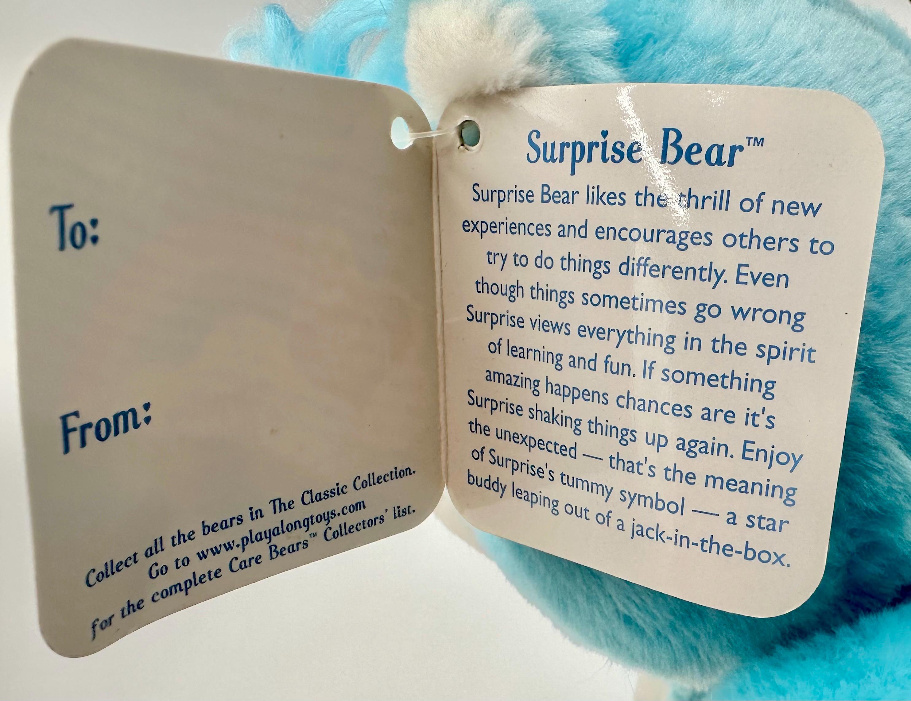 Vintage 2002 Carlton Cards 13 Inch Surprise Bear With Tags - Etsy