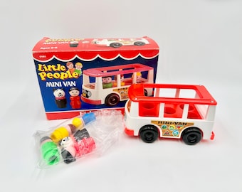 Vintage Fisher-Price Play Family Mini Van  #141 Complete in Open Box