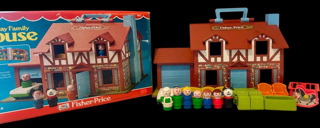 Vintage Fisher Fisher Price Family Playhouse Vintage Fisher-price