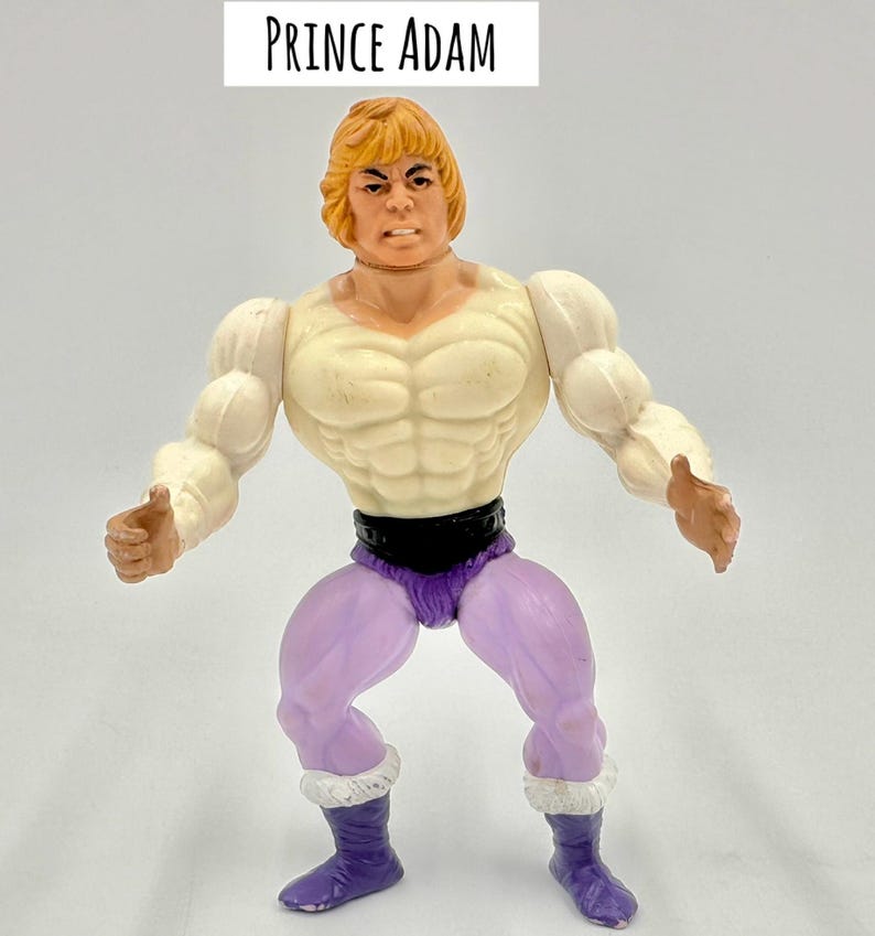 Vintage 1980s Mattel He-Man Masters of The Universe Action Figures Prince Adam