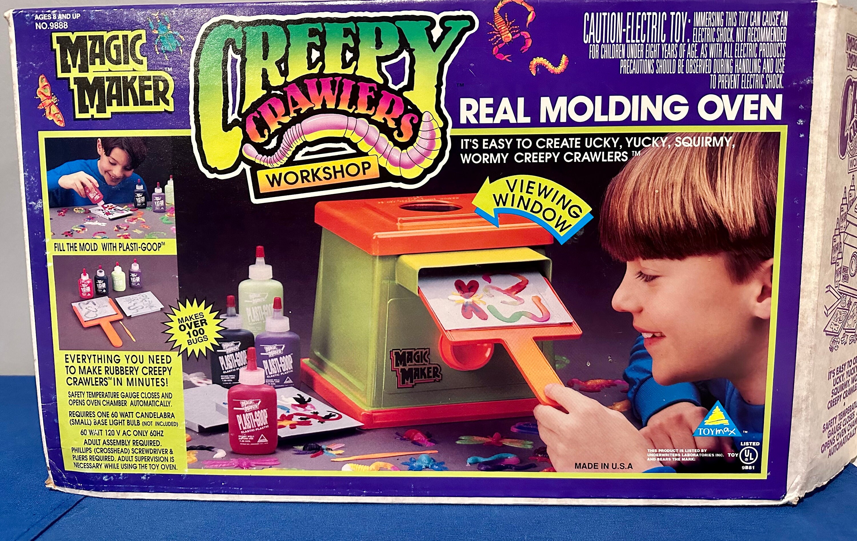 Vintage 1992 Magic Makers Creepy Crawlers Workshop Molding Oven Complete in  open box