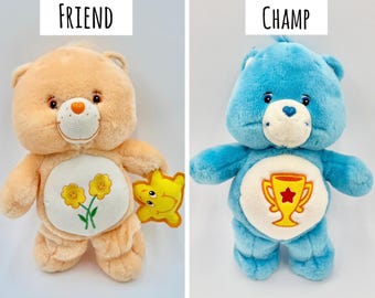 ヴィンテージ/モダン 13インチ ぬいぐるみ ケアベアとケアベアカズンズ