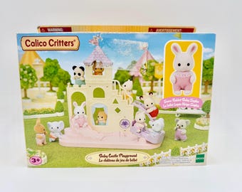 Epoch Calico Critters Baby Castle Playground with Baby Snow Rabbit Sophie New in Box