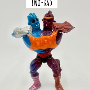 Vintage 1980s Mattel He-Man Masters of The Universe Action Figures Two-bad