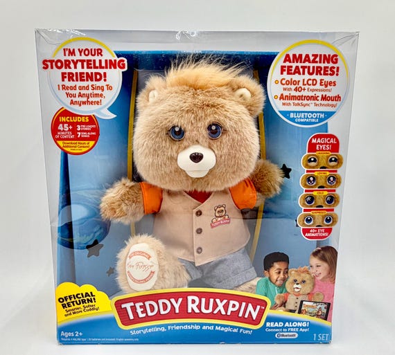 2017 Teddy Ruxpin Talking Interactive Bear SEALED New in Box - Etsy