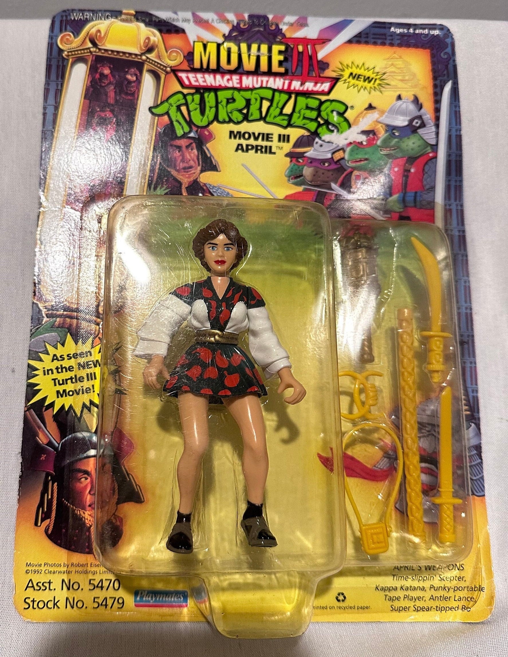 タートルズ　TMNT Movie III April フィギュア Movie III 3 April Teenage Mutant Ninja Turtles Unopened
