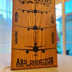 Oak Going Away Gift / Plaque