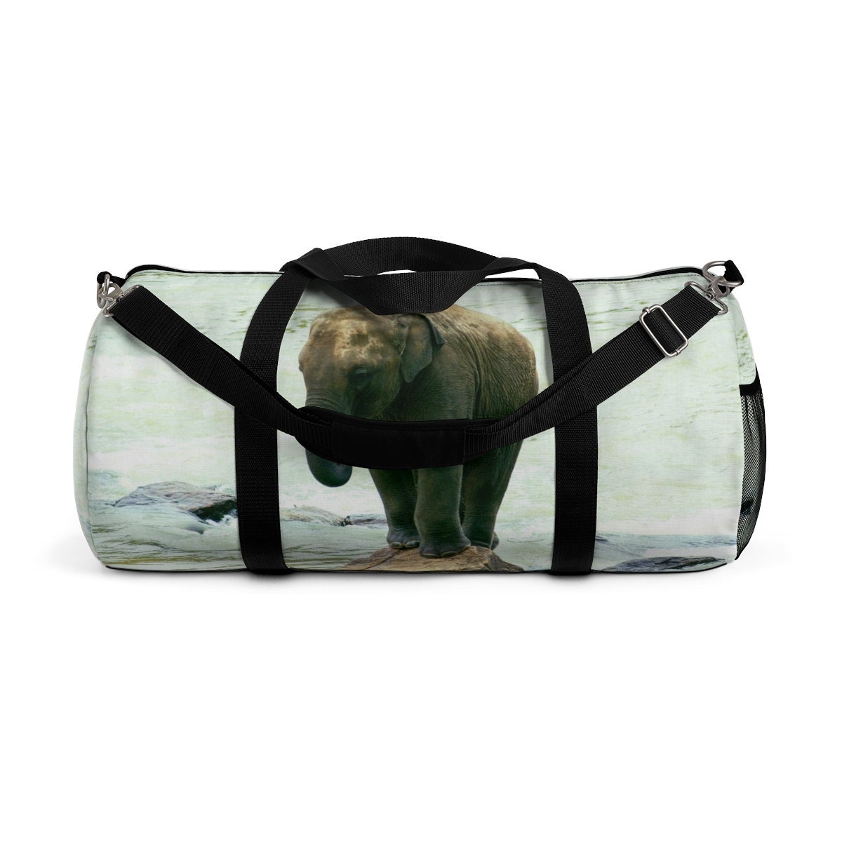 Baby Elephant Duffel Bag, Fitness Bag, Overnight Bag, Weekender Bag