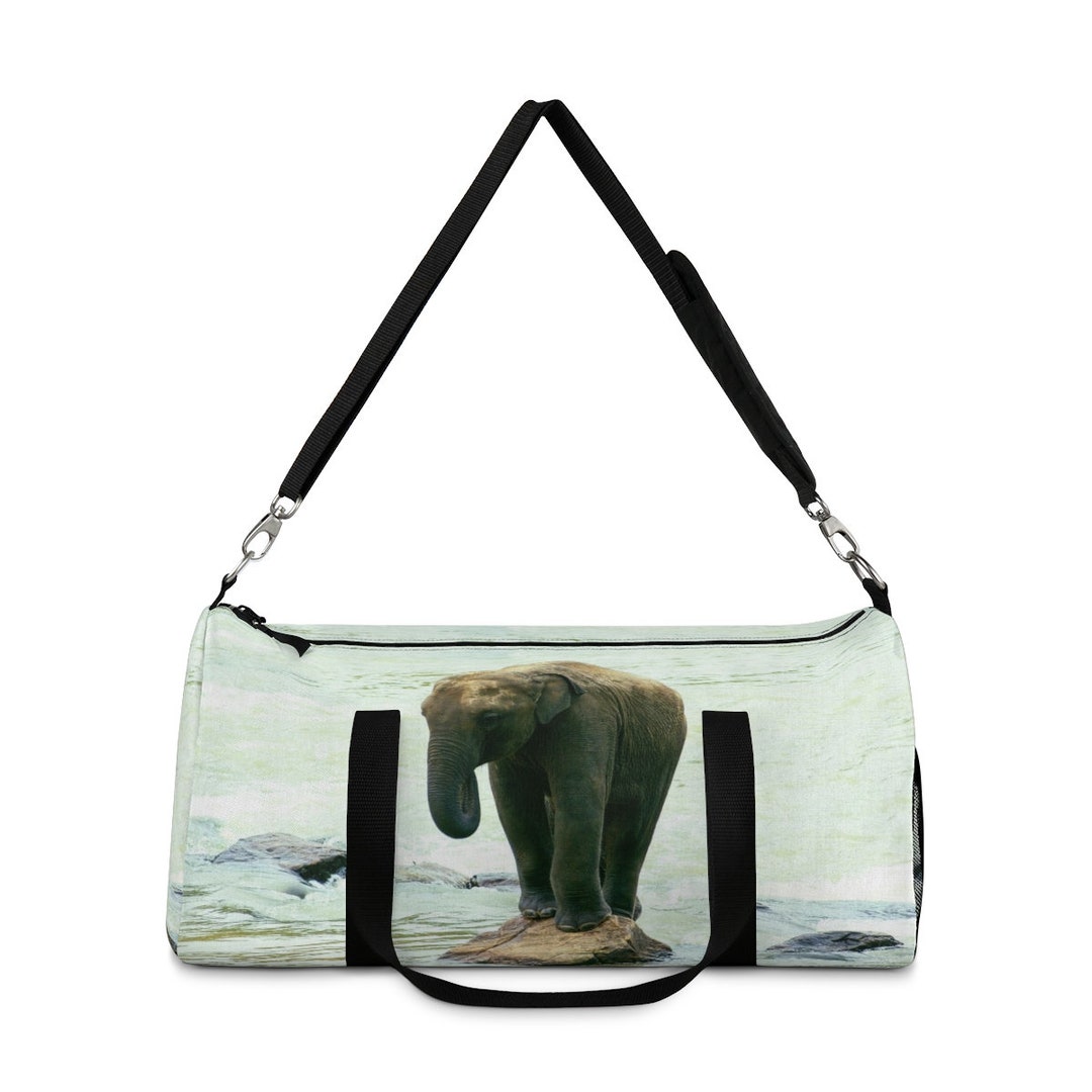 Baby Elephant Duffel Bag, Fitness Bag, Overnight Bag, Weekender Bag