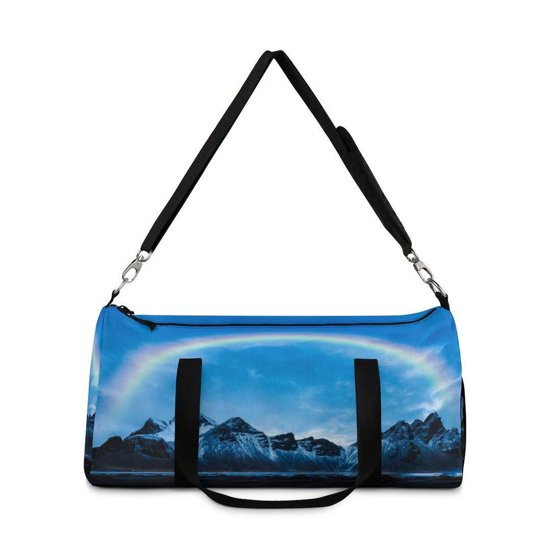 Rainbow Over Mountain Duffel Bag Fitness Bag Overnight Etsy