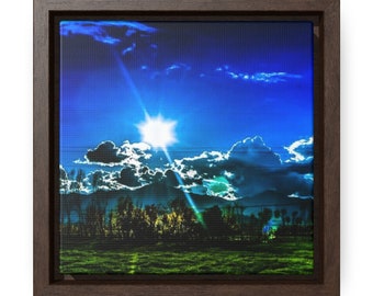 Cloudy Day Gallery Canvas Wraps, Square Frame,