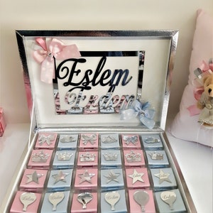 Twin baby, Baby Chocolate, Baby Shower Chocolate, Chocolate Favors, Baby Favors ,  Birtday Favor, Customized Chocolate,