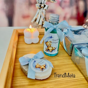 Fabulous Soap, Candle and Lemon Cologne Set for Thank You Gift for Baby Shower Party Guest.