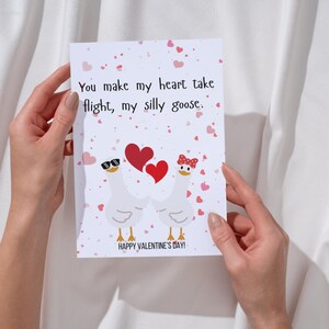 Goose  lover Valentine’s Day Card