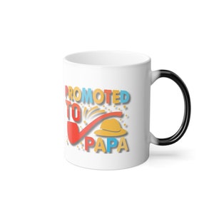 Est 2024, First Time Papa, Magic Mug, Gift for Him, New Papa Surprise, Having a Baby, Color Changing Mug, Having a Baby, Grandchild, Grandpa