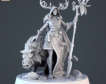 Druid Champion/Animal Companion/3D Printed