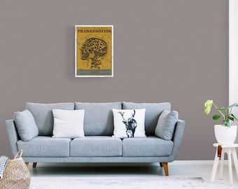 Vintage Halloween Frankenstein Printable Digital Download Etsy