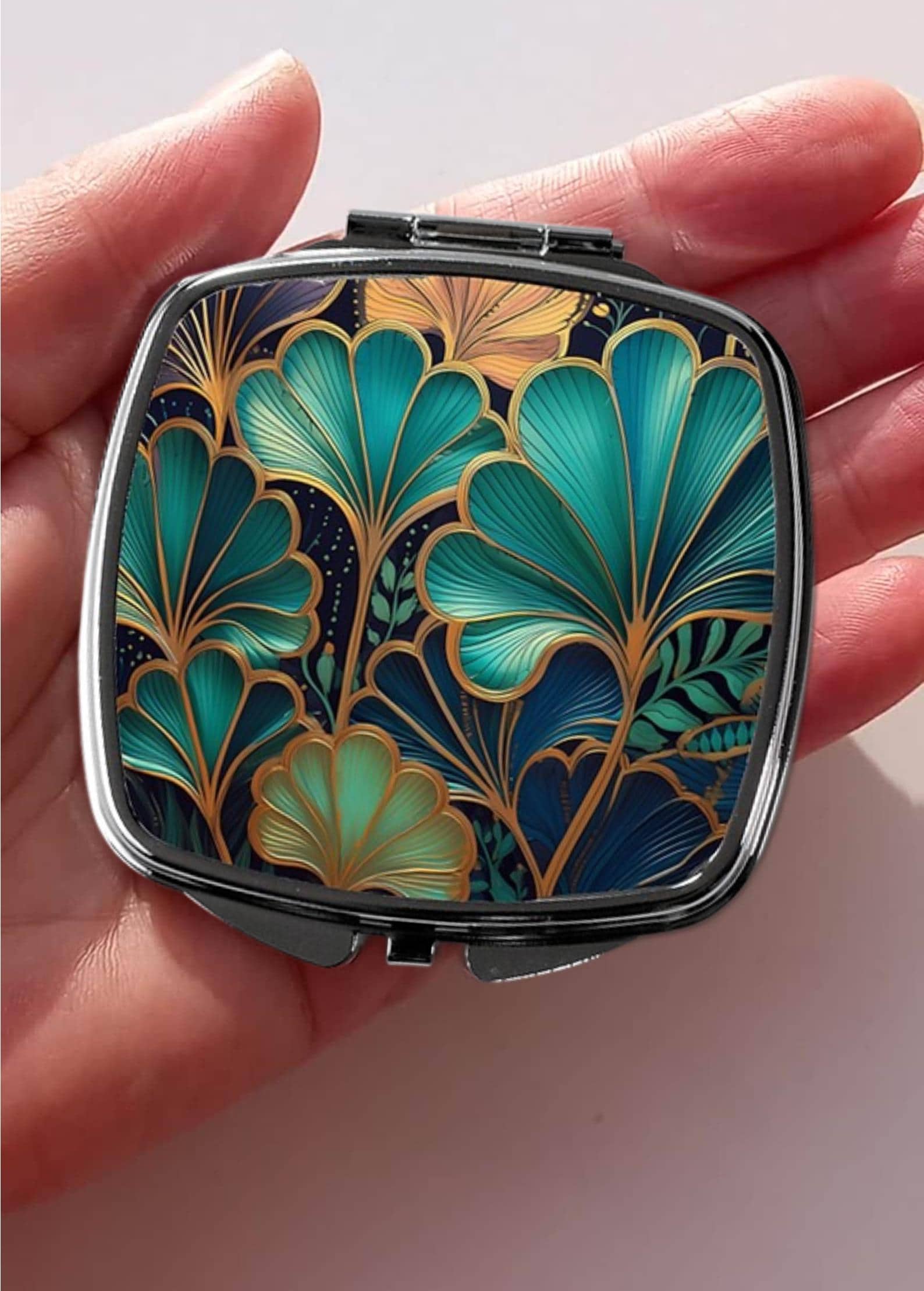 Vintage compact mirror - Etsy 日本
