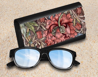 Paris Sunglasses Case, Vintage Style Vegan Leather Glasses  display picture 2