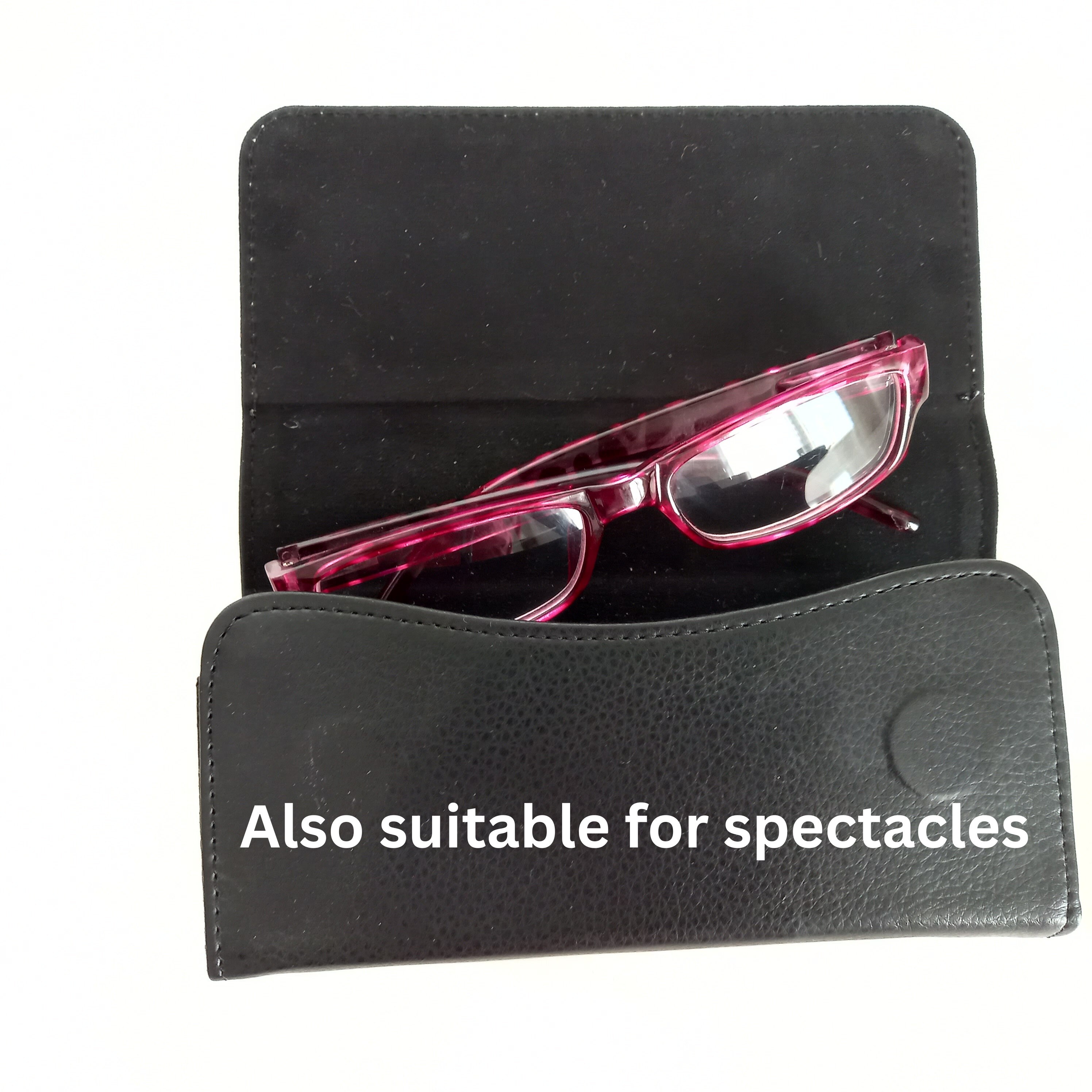 Paris Eiffel Tower Microfiber PU Leather Glasses Case Pouch Paris Sunglasses Case, Vintage Style Vegan Leather Glasses  main image 3
