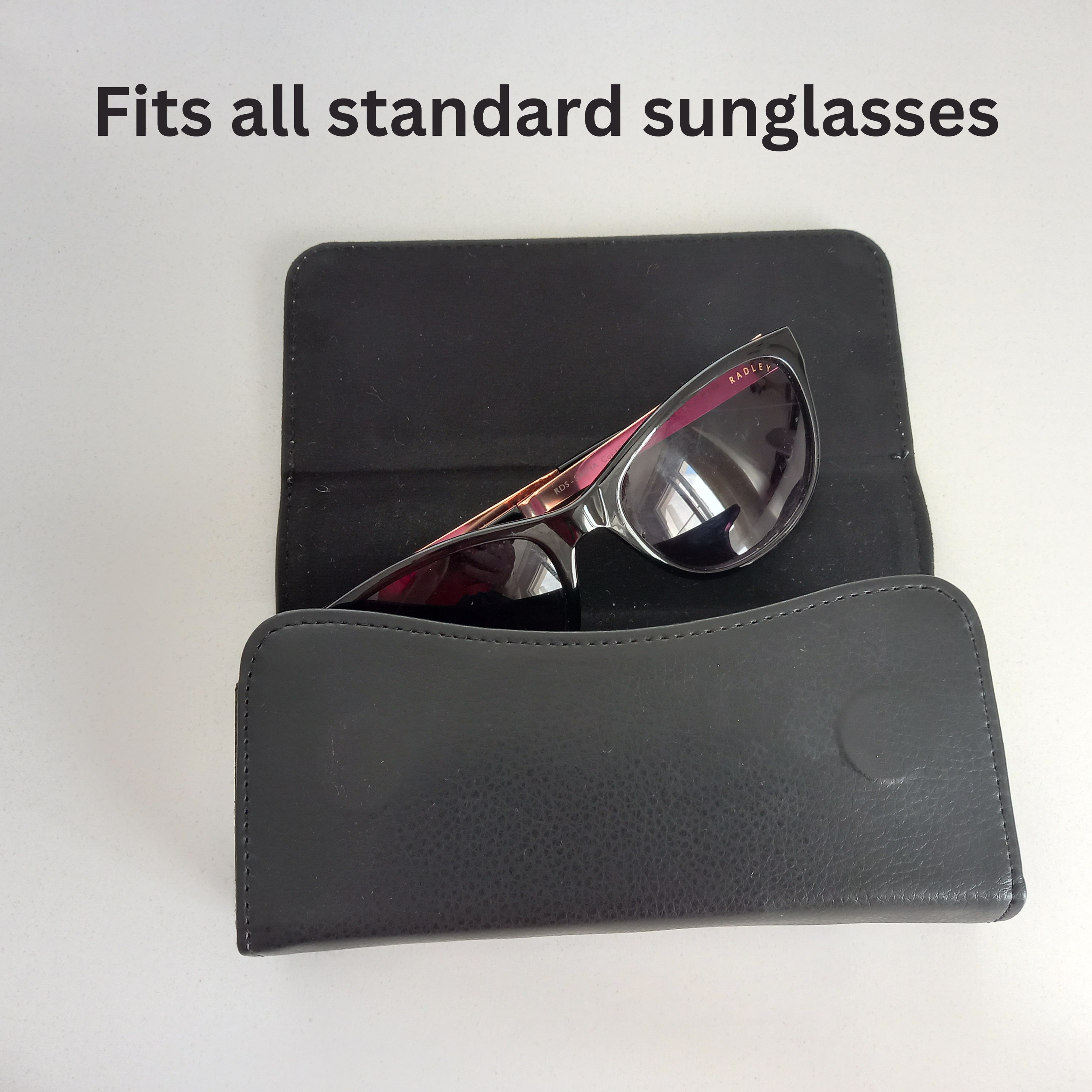 Paris Sunglasses Case, Vintage Style Vegan Leather Glasses  display picture 1