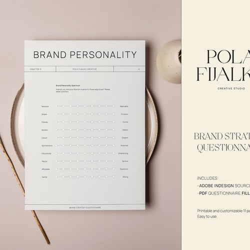 Branding Questionnaire Brand Foundation Questionnaire Etsy Australia