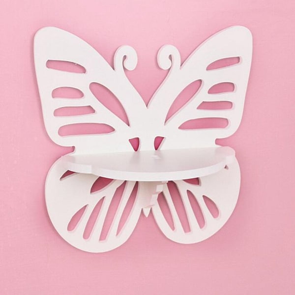 Laser Cut Wall Hanging Shelf Butterfly Rack Template CDR File instant download SVG file, DXF file