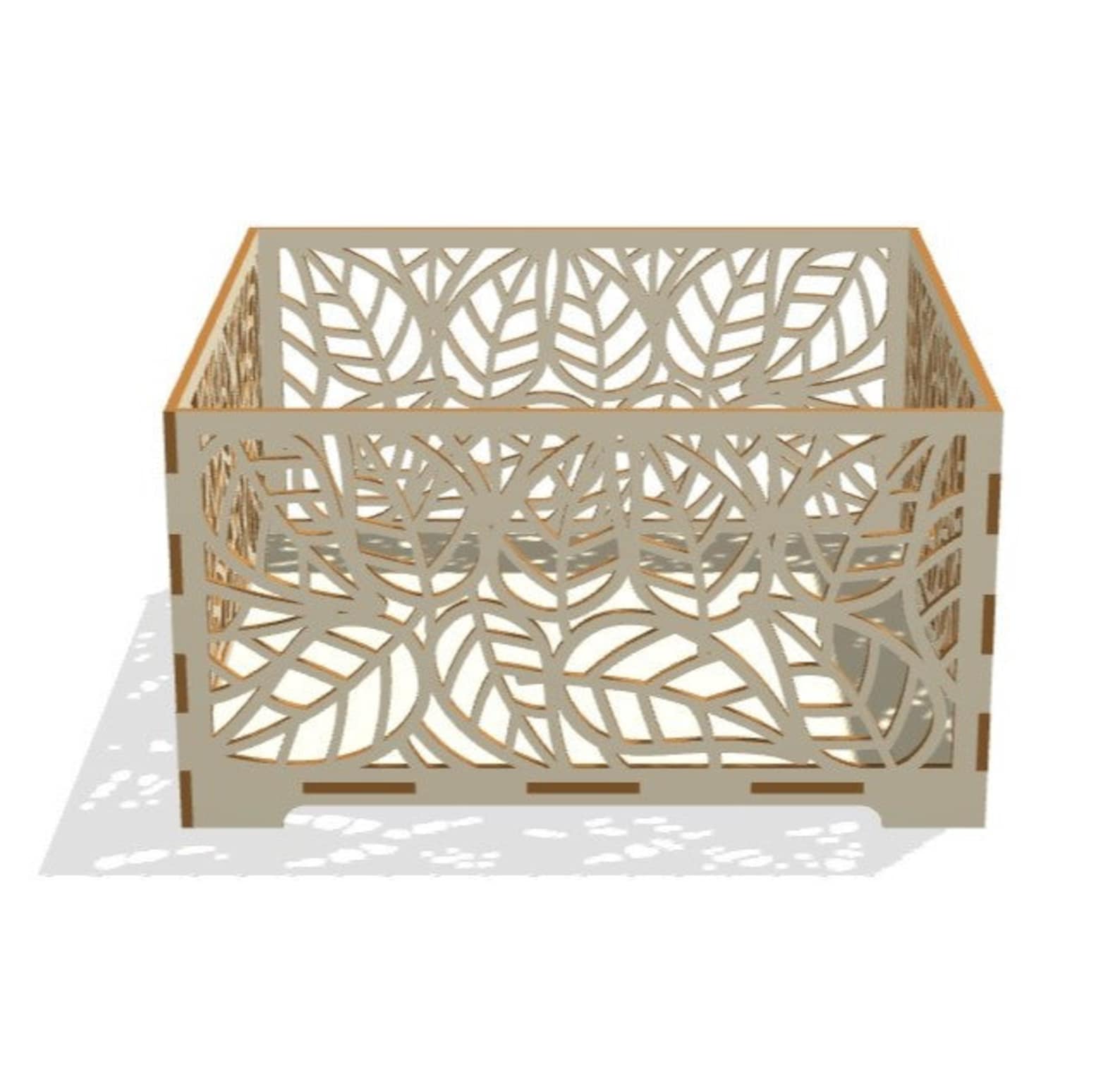 Decor Cd R File Laser Cut Wooden Flower Box Home Decor CDR File Instant Download Dxf ...