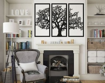 CREATCABIN Cuervo Decoración Pared Metal Cuervo Decoración Arte Pared Escultura Pájaro Negro Decoración Colgante Letrero Pared Rústico Adorno Hueco Para Sala Estar,Hogar,Oficina,Jardín,30×24cm