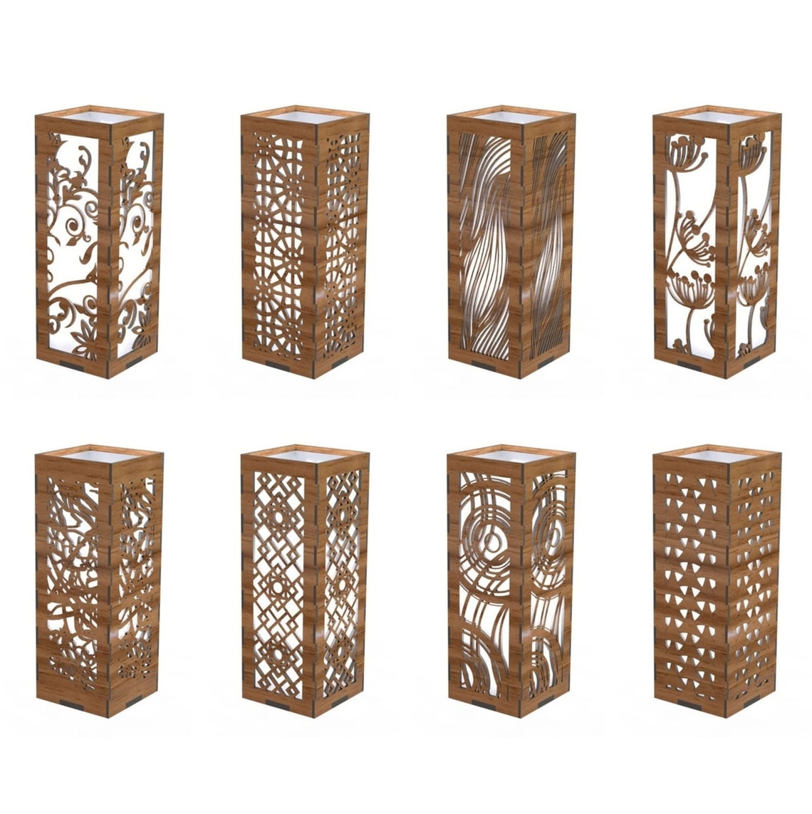 Decor Cd R File 8 Designs Laser Cut Wooden Table Lamps Room Decor CDR File Laser Cut ...