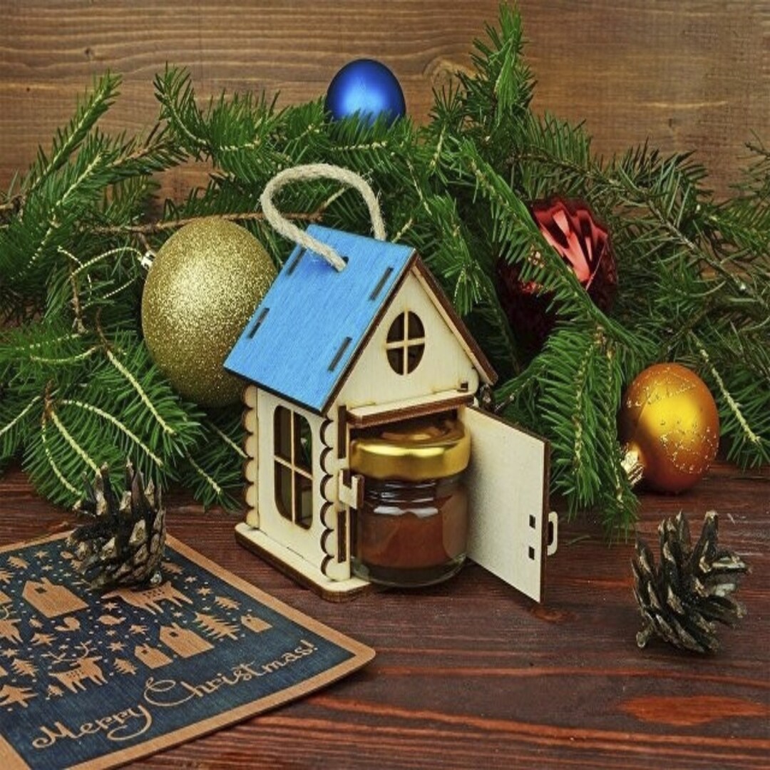 House Box Cdr Laser Cut Files Glowforge Christmas Cdr Files for Laser ...