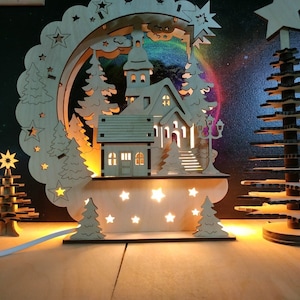 Buon Natale Paper Cutting Light Box File modello, Shadow Paper Cut, Shadow Box Template, 3D Papercut Light Box Cdr File, Ringraziamento