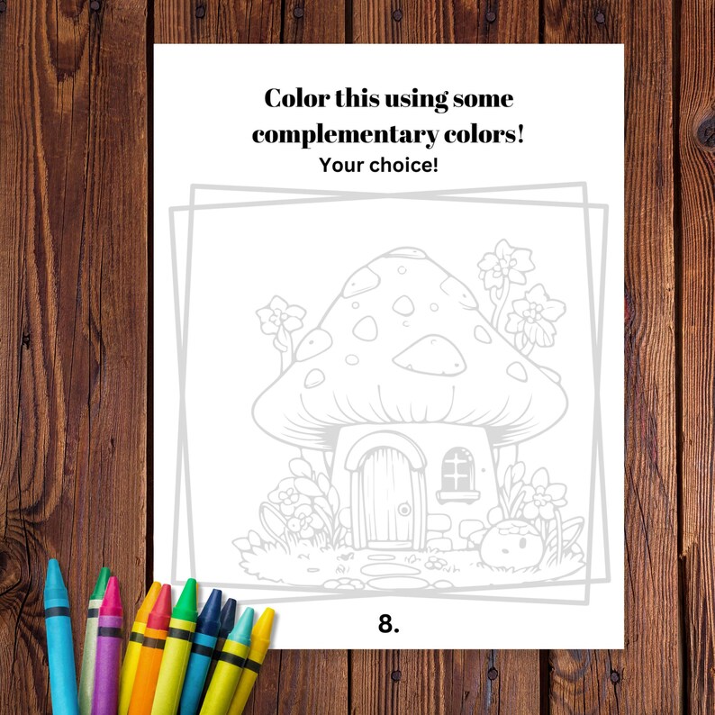 Complementary Color Book Colors Activities for Kids Printable Coloring Book - Etsy