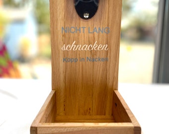 Flaschenöffner aus Holz, Wand-Flaschenöffner, Deko